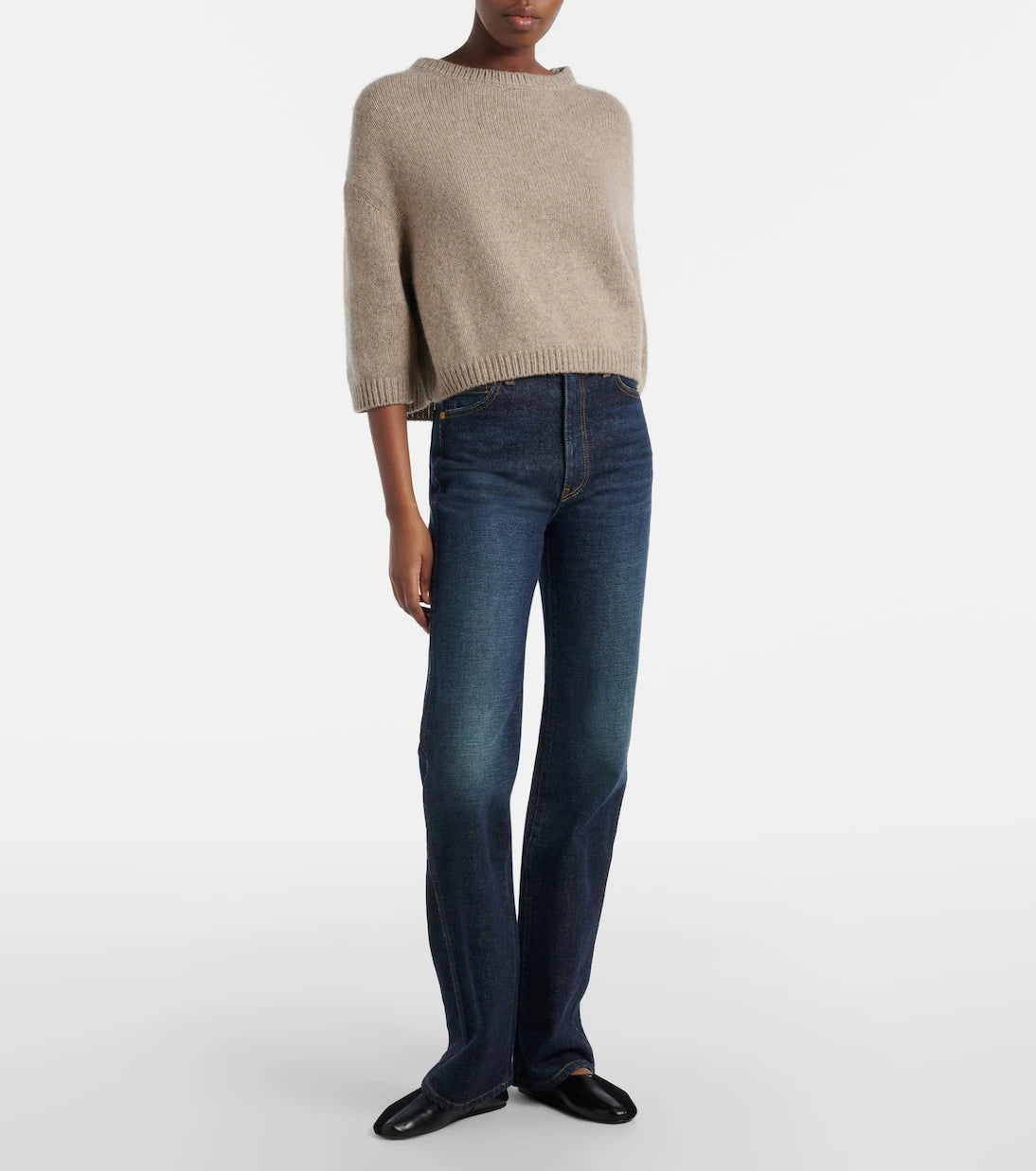 Khaite - Danielle high-rise straight jeans