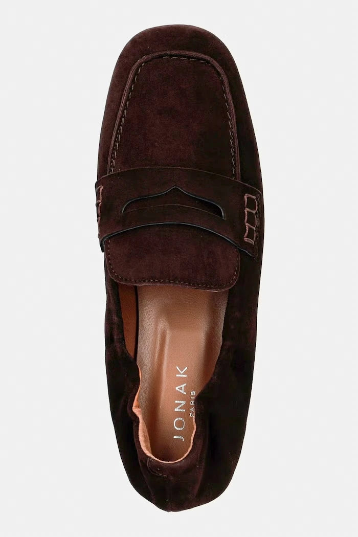 Jonak kadın süet mokasen DOMINIQUE VELOURS Marron