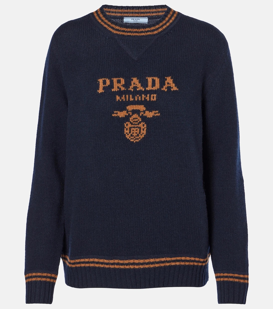 Prada - Logo wool and cashmere sweater