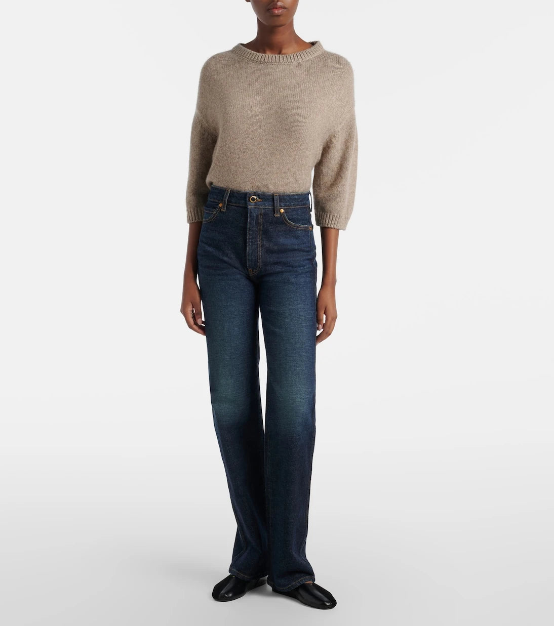 Khaite - Danielle high-rise straight jeans