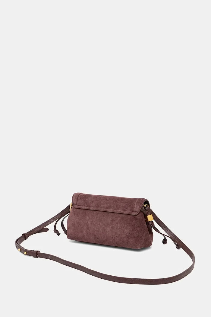 Coccinelle kadın süet crossbody çanta