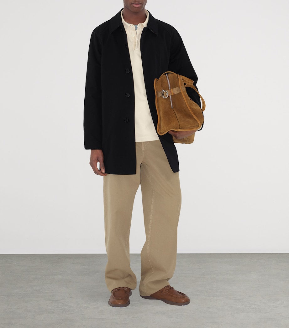 Black Cotton Camden Heritage Short Car Coat