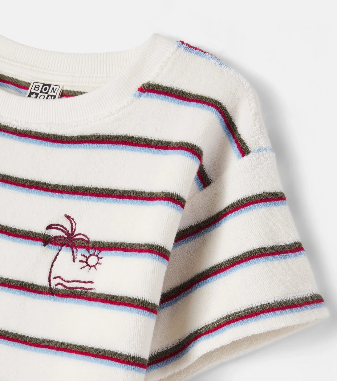Bonton - Livo striped cotton terry T-shirt