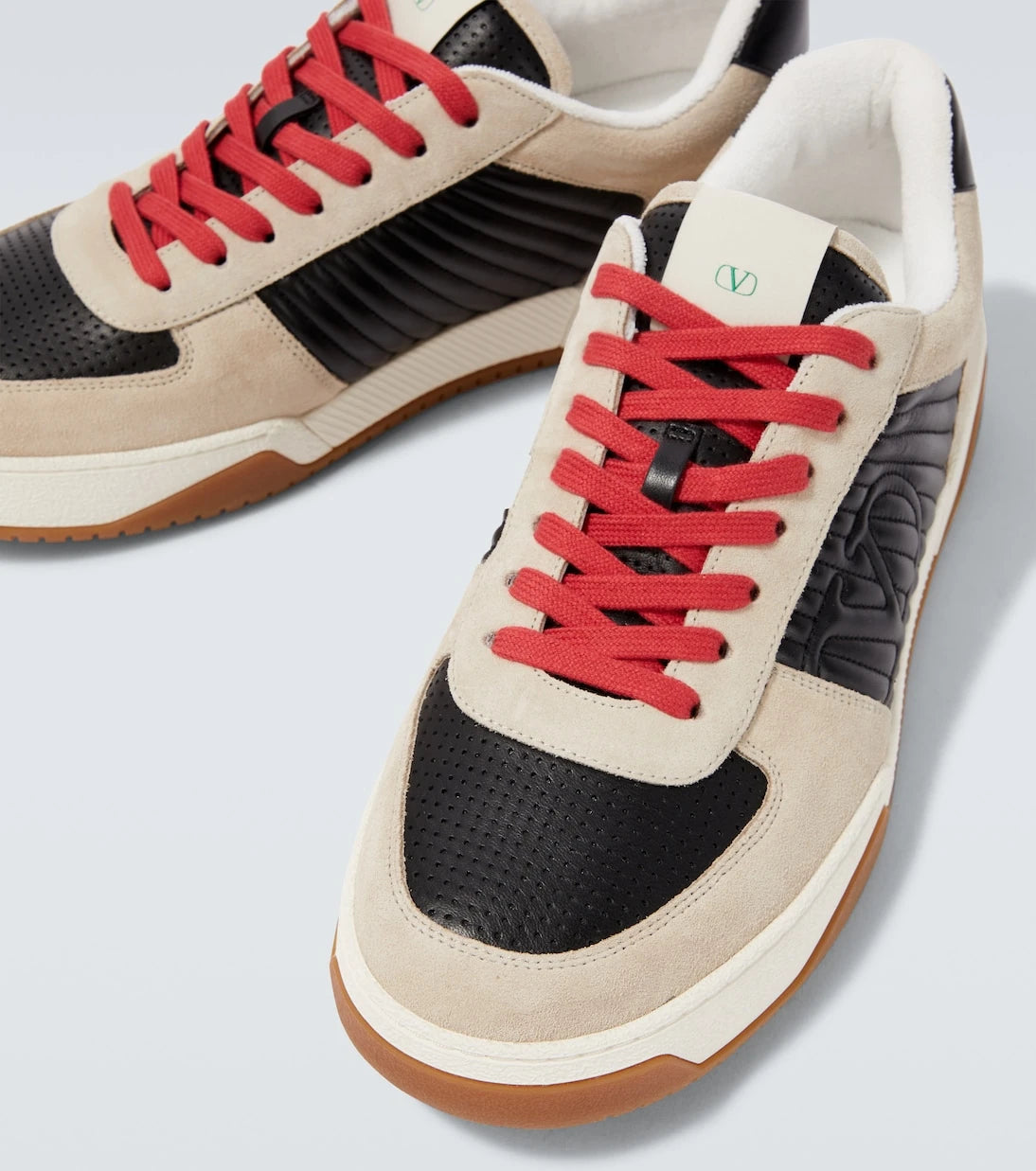 Valentino Garavani - Suede and leather sneakers