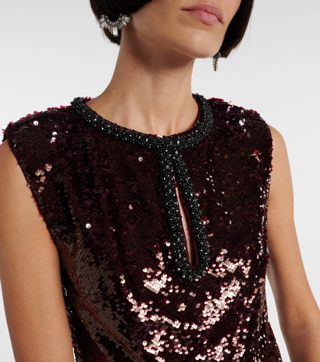 Self-Portrait - Sequined minidress
