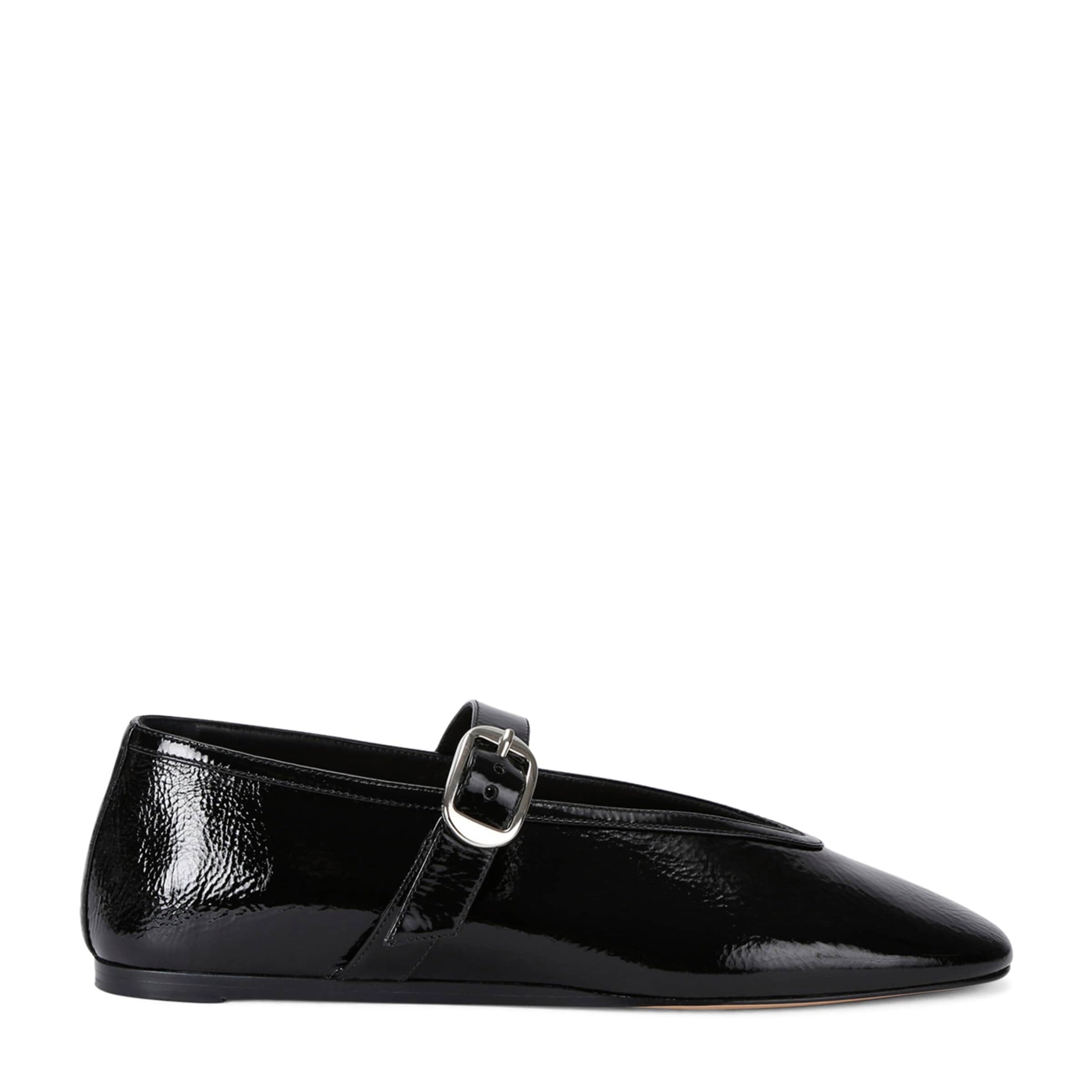 Patent Leather Stella Flats BLACK
