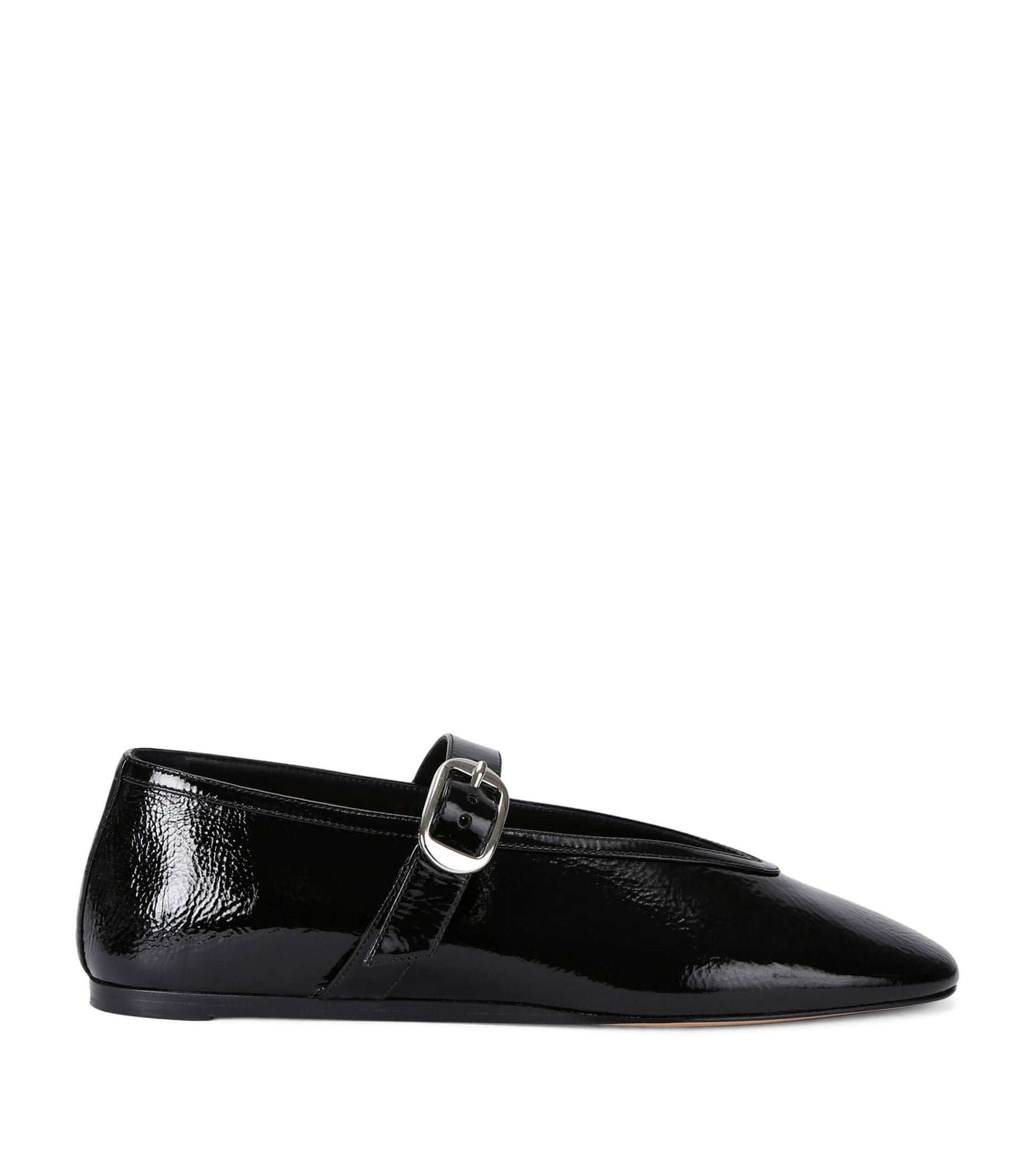 Patent Leather Stella Flats BLACK
