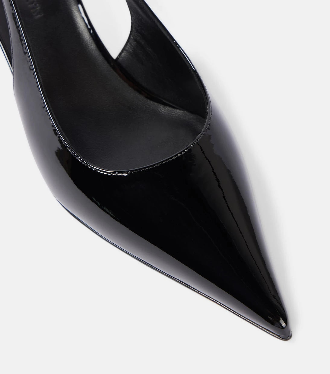 Magda Butrym - Floral-appliqué leather slingback pumps