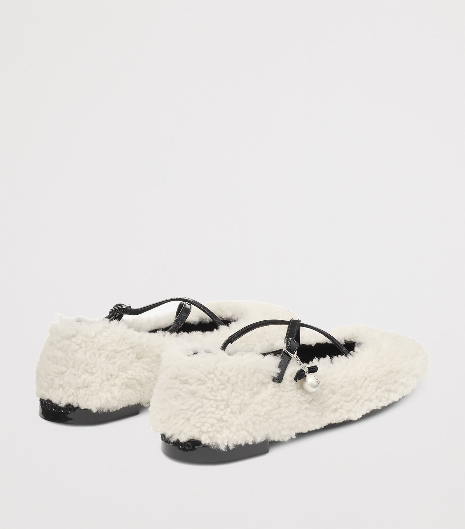 Multi Eleri Shearling Ballerina Flats