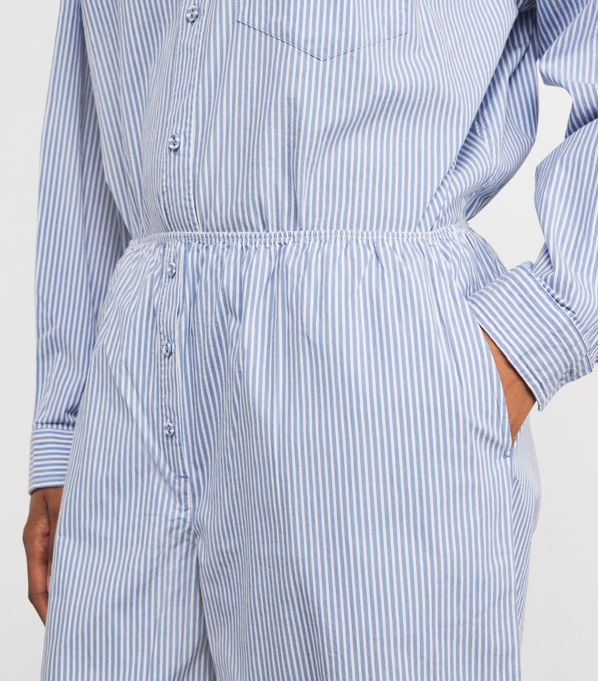 Stretch-Cotton Stripe Pyjama Set