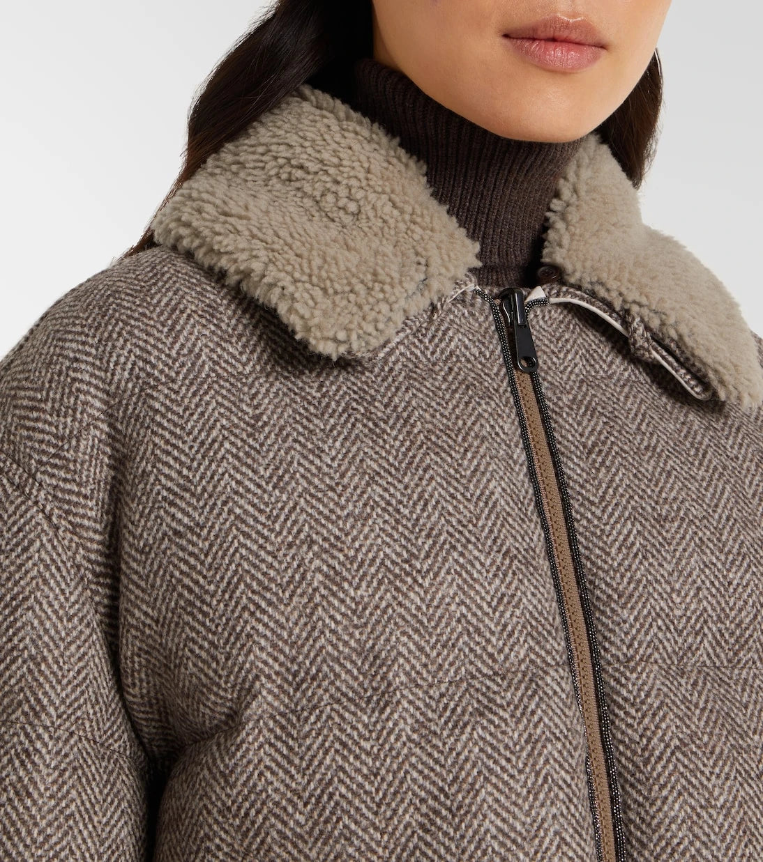Brunello Cucinelli - Wool-blend down jacket