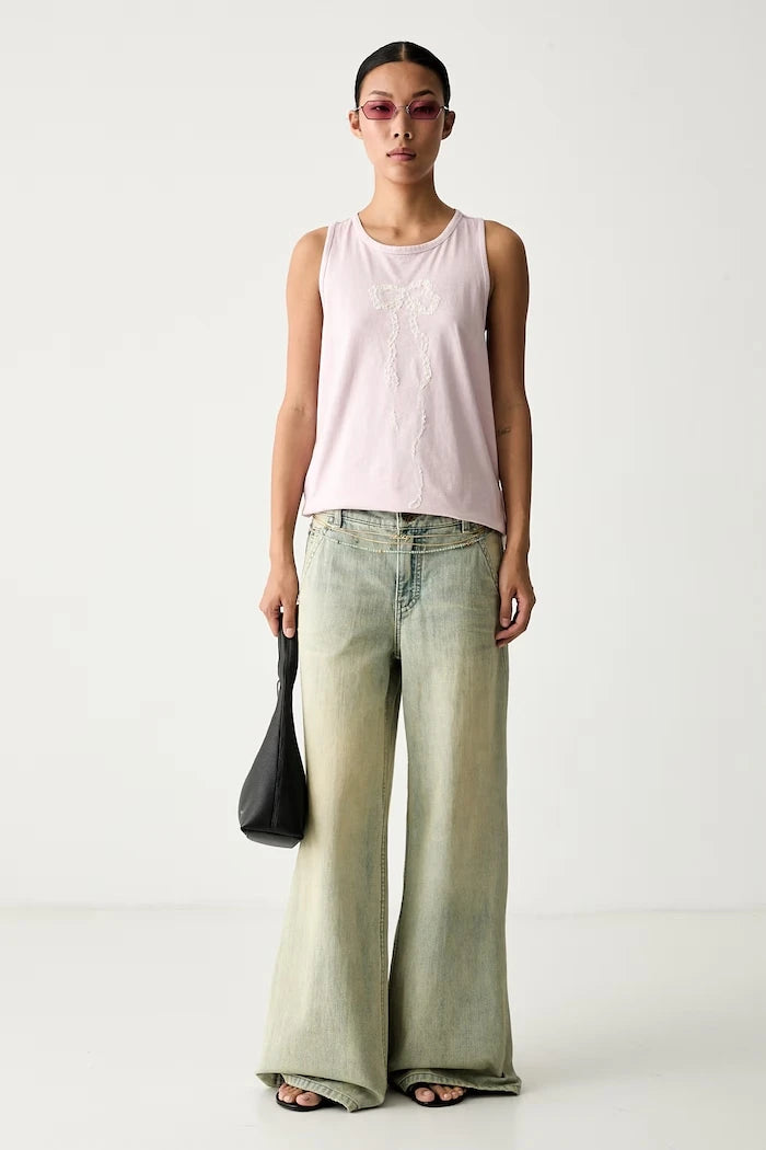 Miss Sixty wide leg kadın kot pantolon