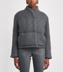 Le Kasha Grey Cashmere Linz Puffer Jacket