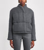 Le Kasha Grey Cashmere Linz Puffer Jacket