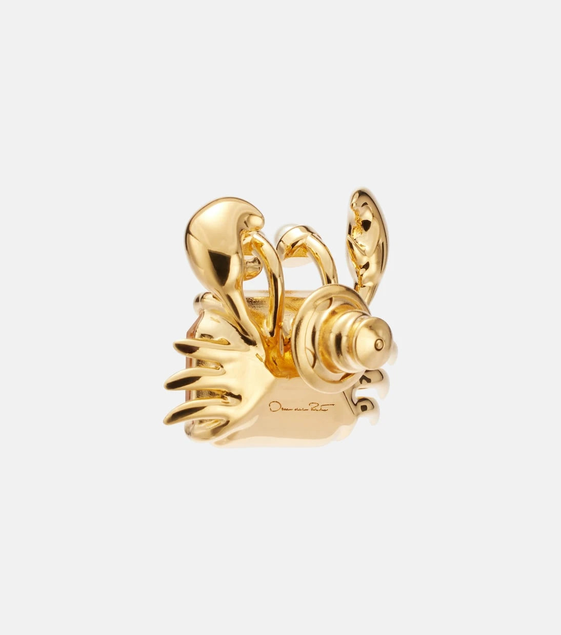 Oscar de la Renta - Crab embellished earrings