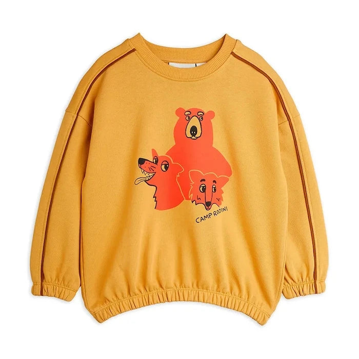 Детски памучен суичър Mini Rodini Camp Rodini