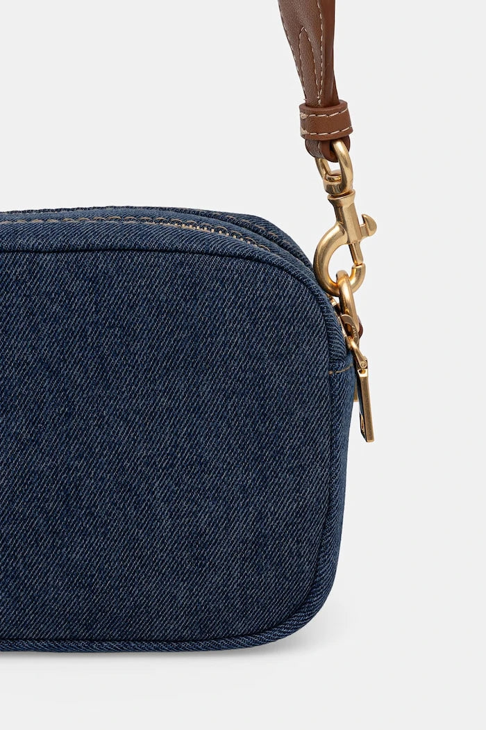 DKNY kadın denim crossbody çanta