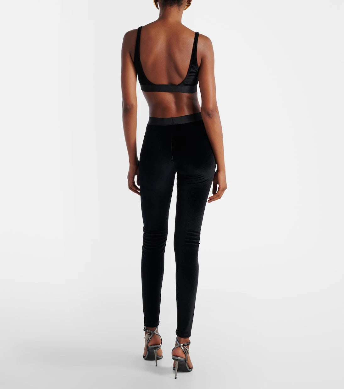 Tom Ford - Logo velour leggings