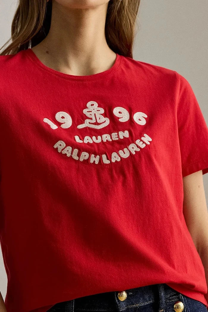 Lauren Ralph Lauren тениска дамски от памук