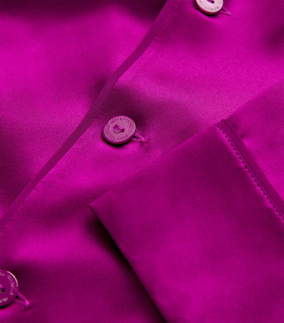 Silk Yves Pyjama Set PLUM