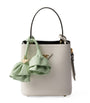 Prada White Mini Saffiano Leather Panier Top-Handle Bag