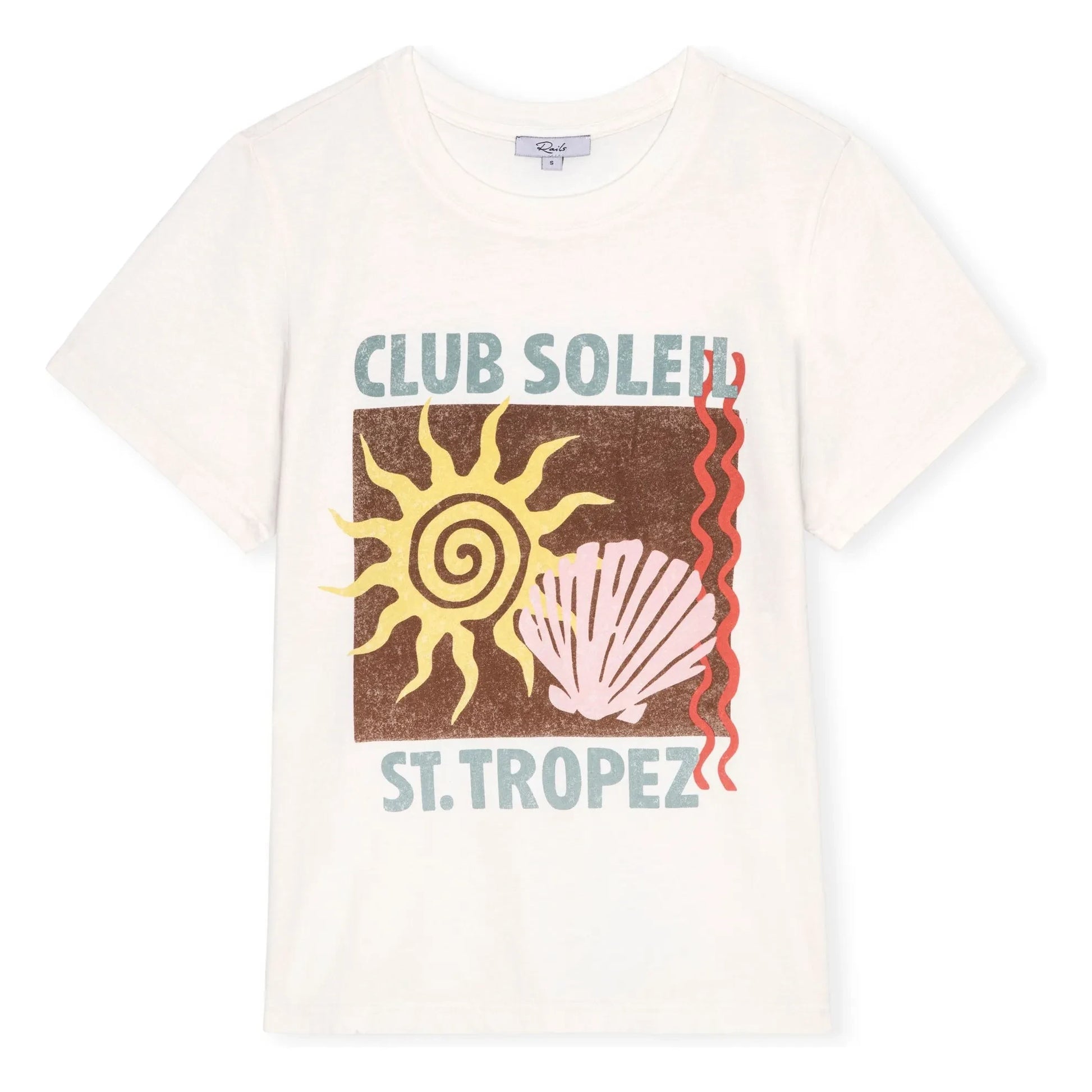 Rails - Classic Crew Cotton T-shirt | White