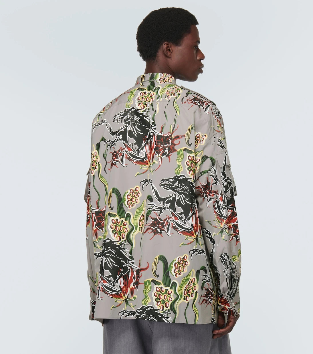 Prada - Printed cotton poplin shirt