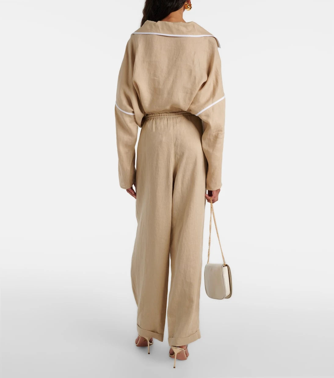 Tory Burch - Linen wide-leg pants