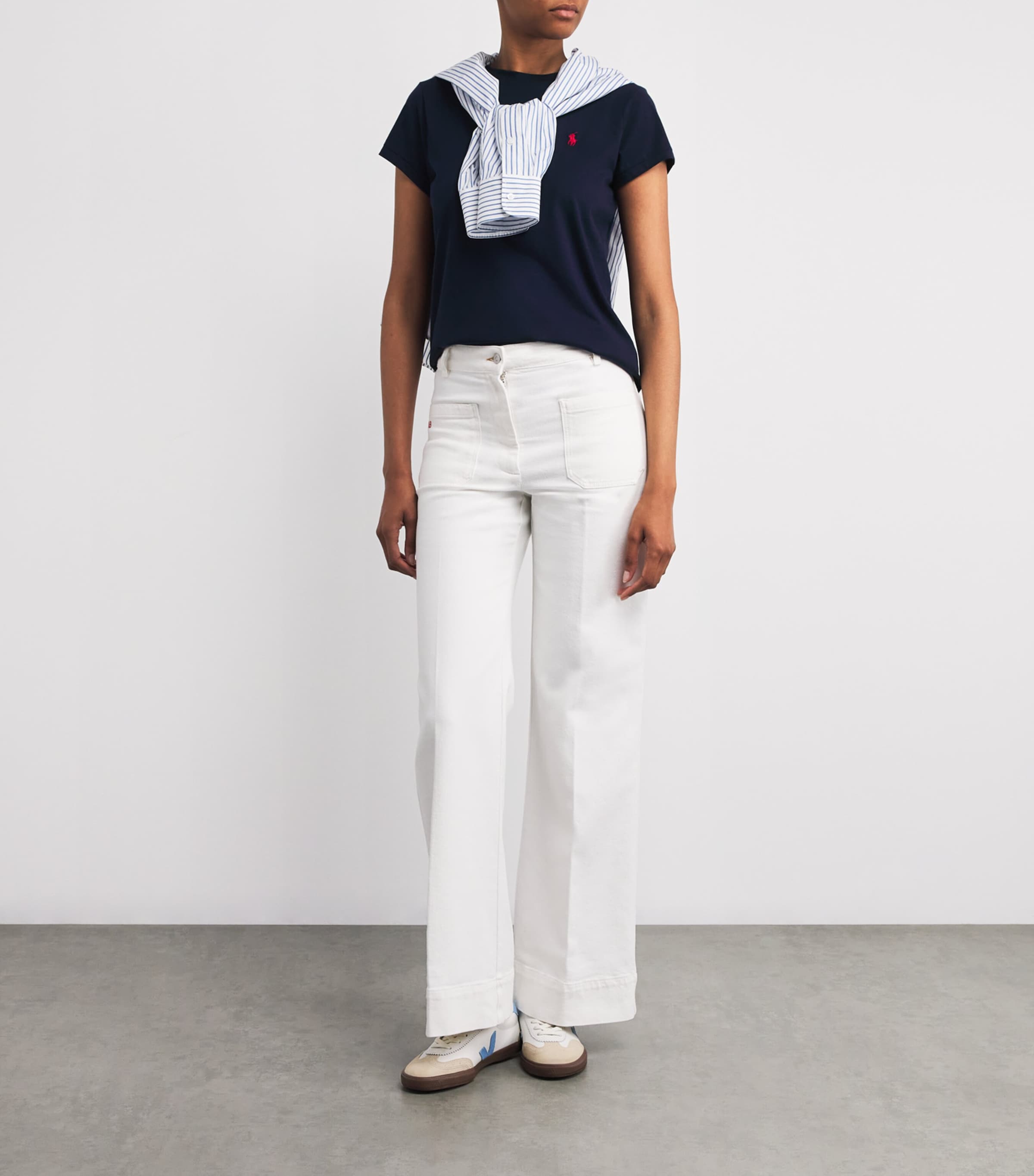 Navy Cotton Polo Pony T-Shirt