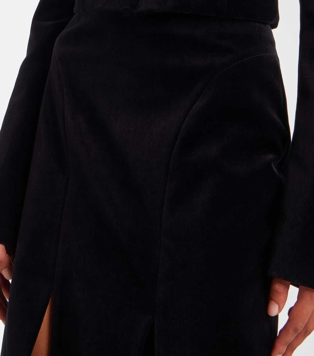Nina Ricci - Cotton velvet maxi skirt