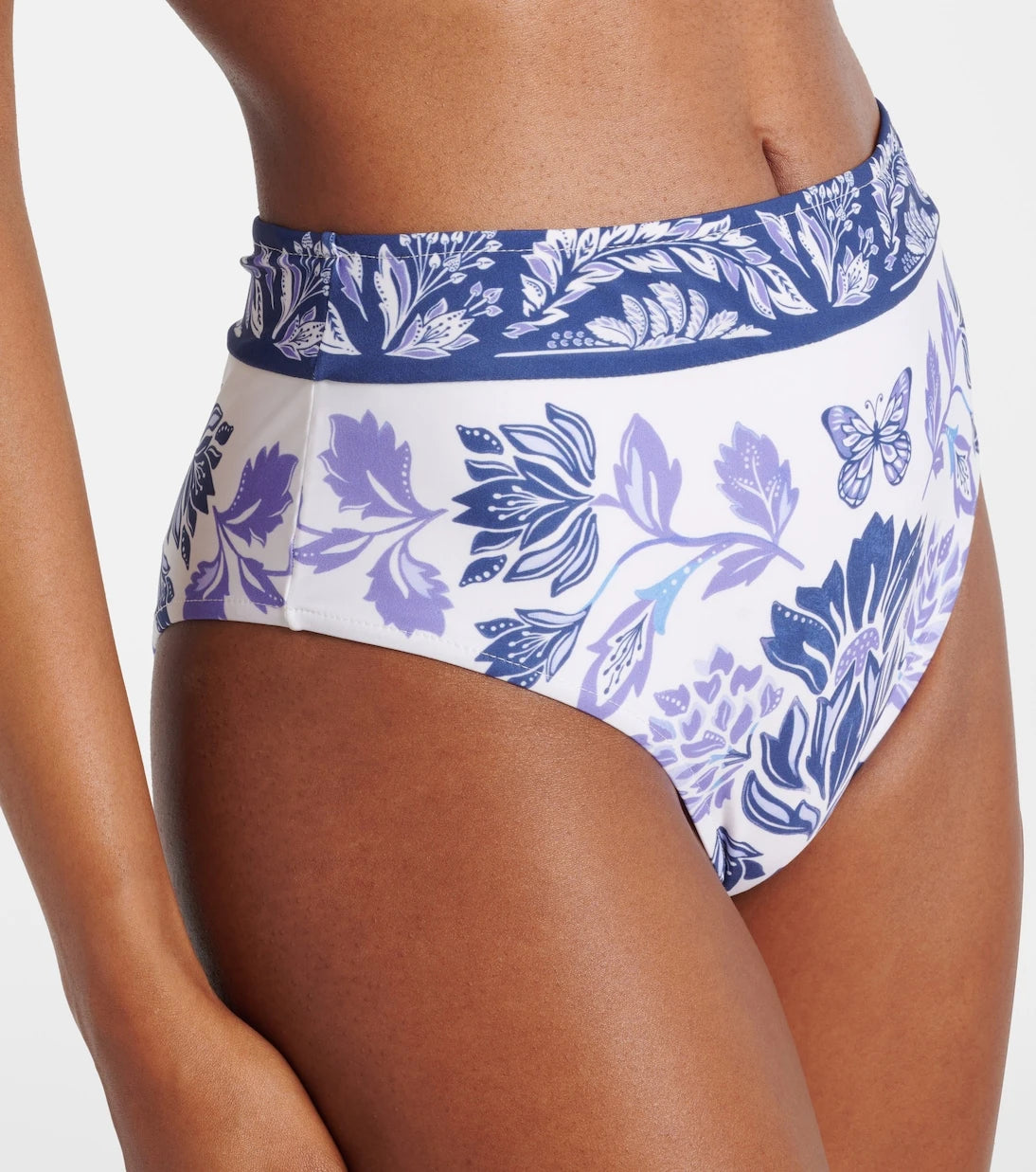 Farm Rio - Floral high-rise bikini bottoms