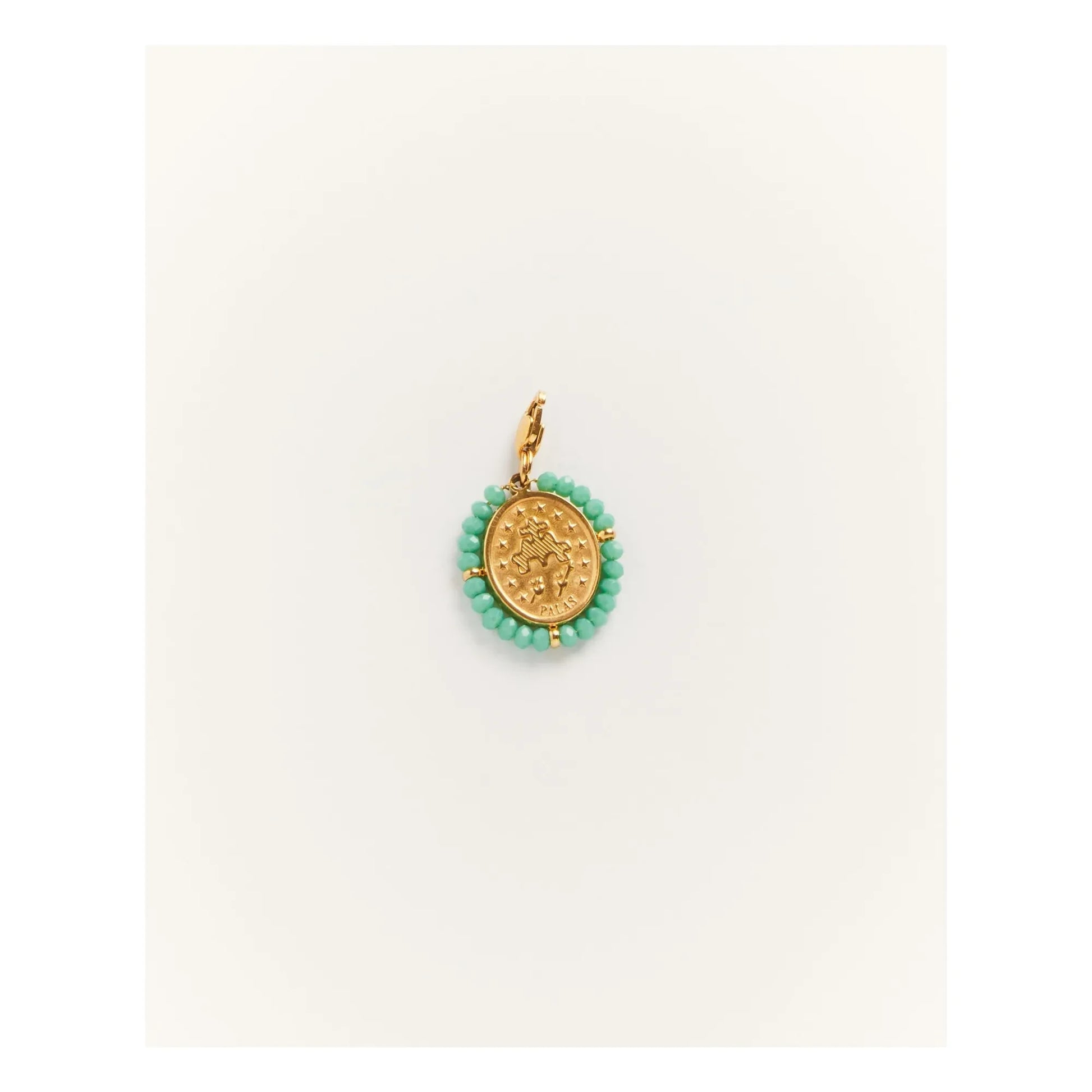 Palas - Colored Charms and Links Necklace | Gold