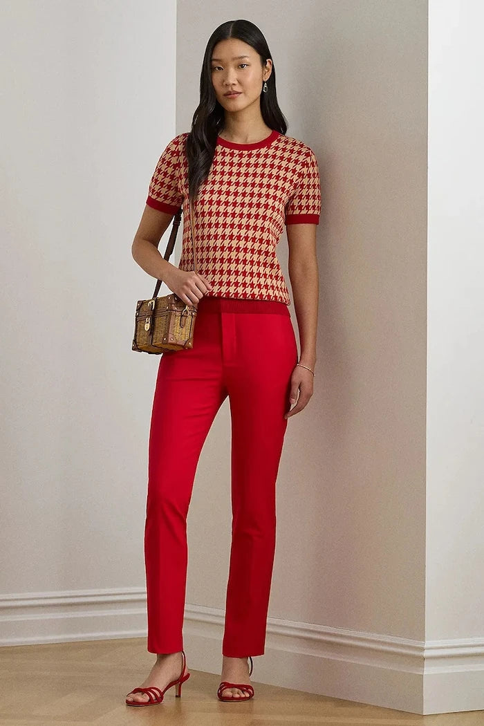 Lauren Ralph Lauren kadın pamuk pantolon