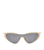 Silver Flash Cat Eye Sunglasses