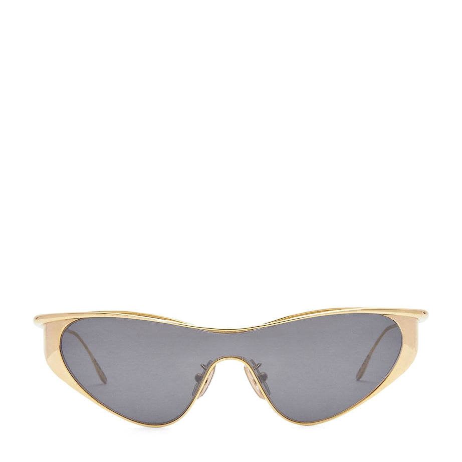 Silver Flash Cat Eye Sunglasses