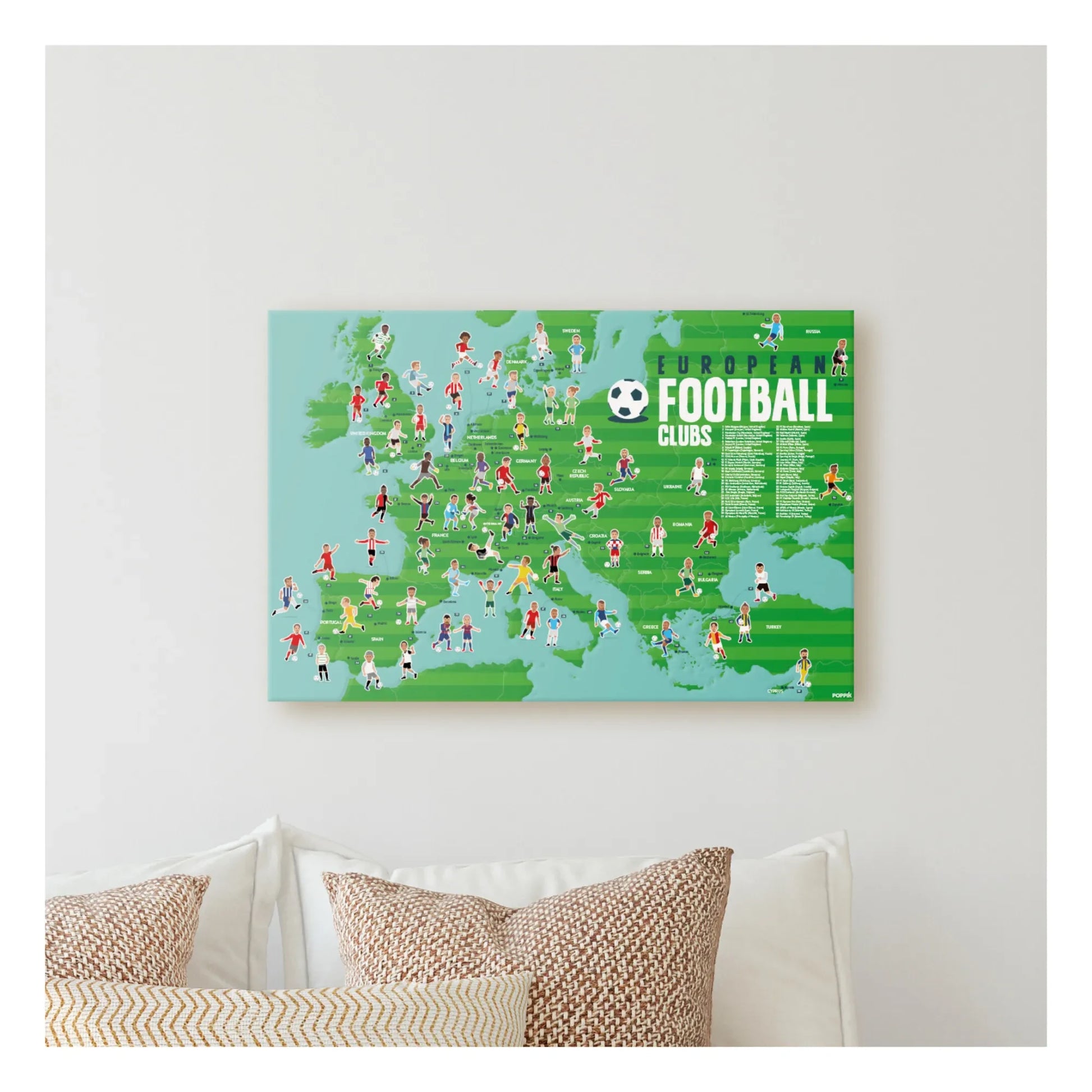 Poppik - Football Sticker Poster