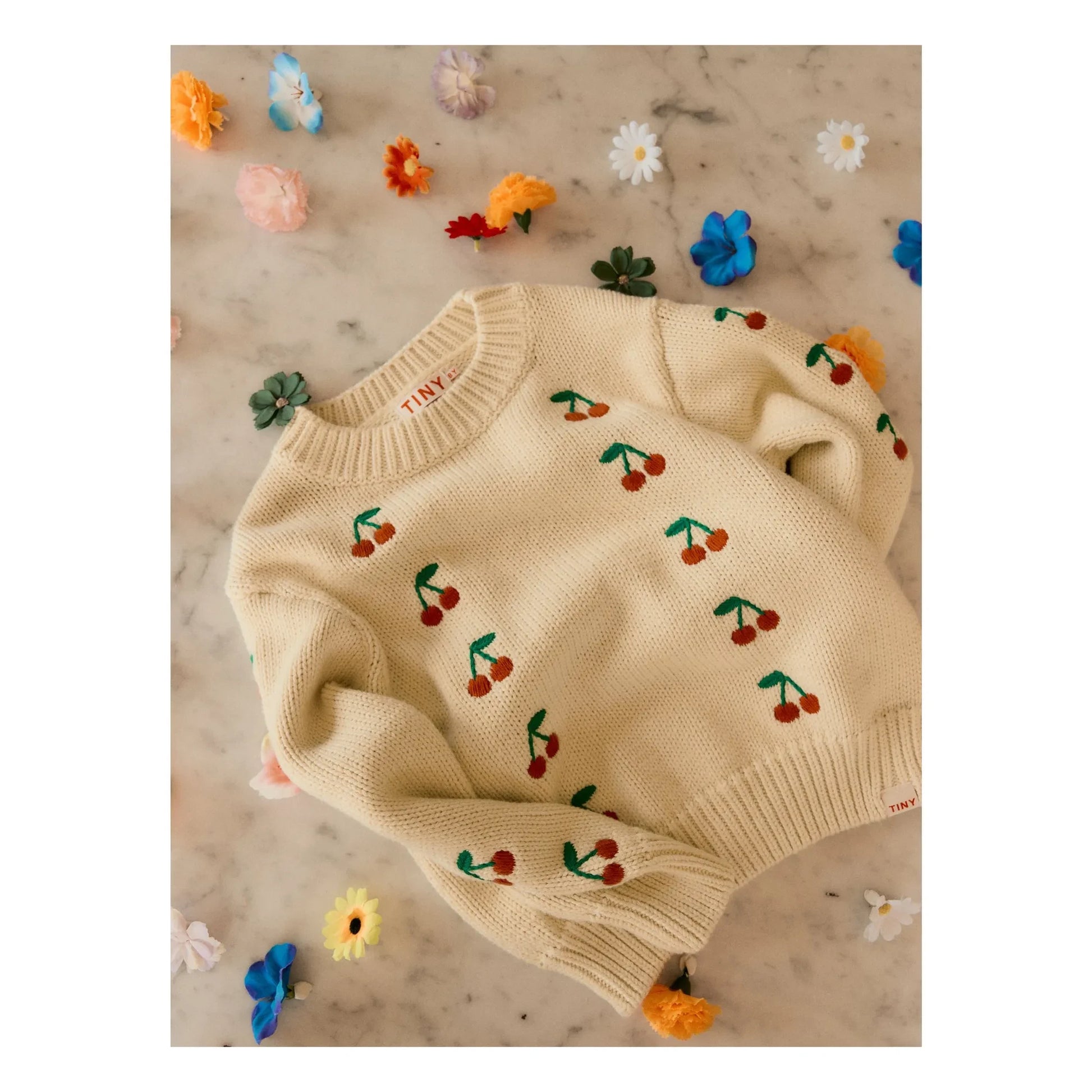 Tinycottons - Cherry Sweater | Pale yellow