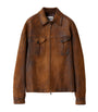 Miu Miu Brown Waxed Suede Jacket