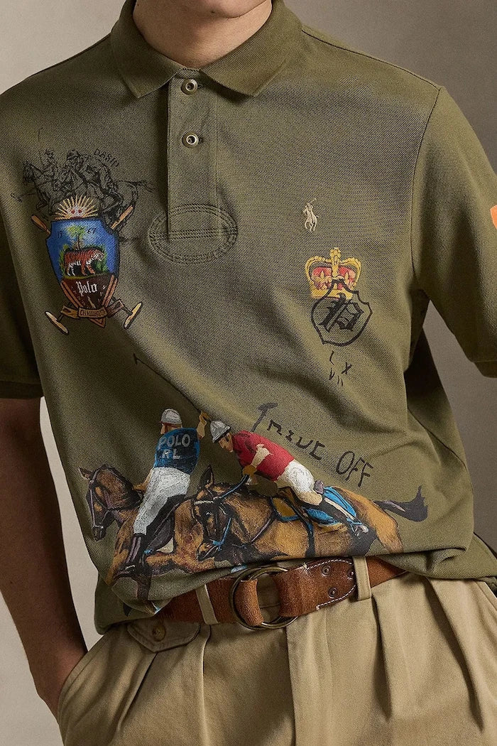 Polo Ralph Lauren тениска с яка мъжка от памук