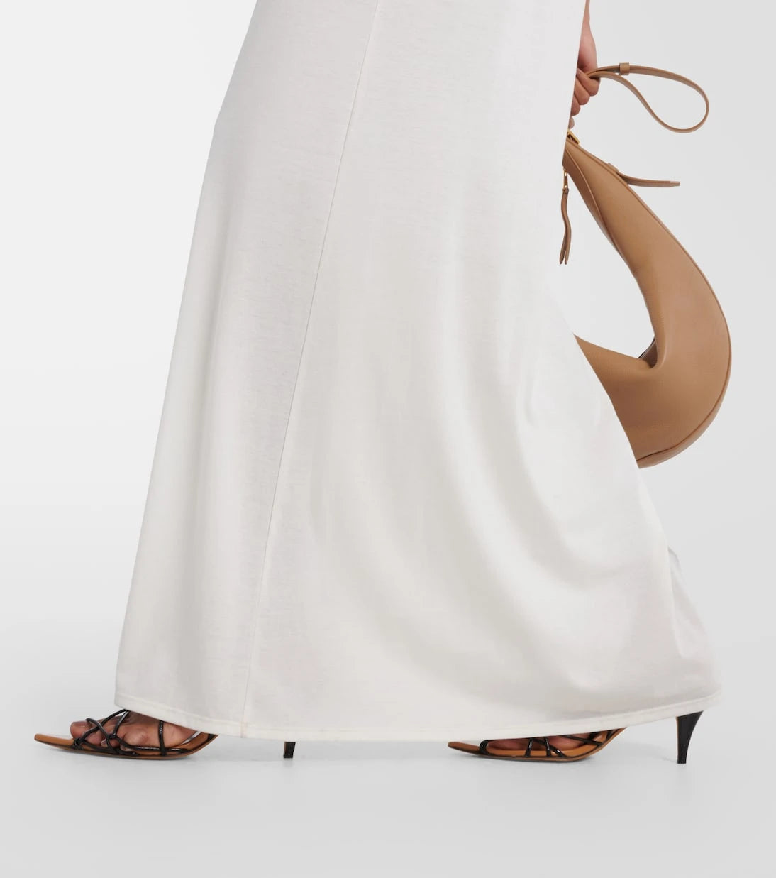 Khaite - Vernetta cotton-blend jersey maxi dress