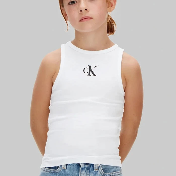 Calvin Klein Jeans топ за деца от памук