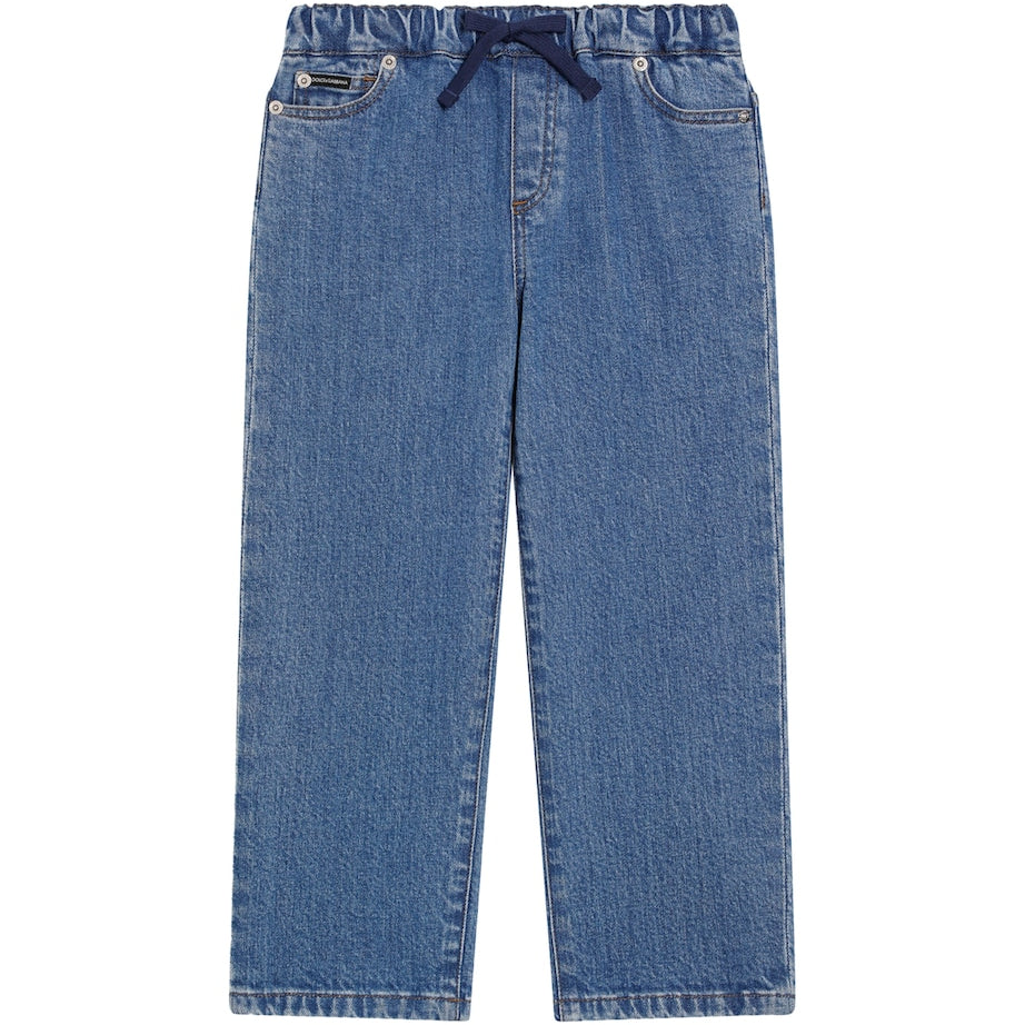 Dolce & Gabbana Kids Drawstring Jeans (8-12 Years)