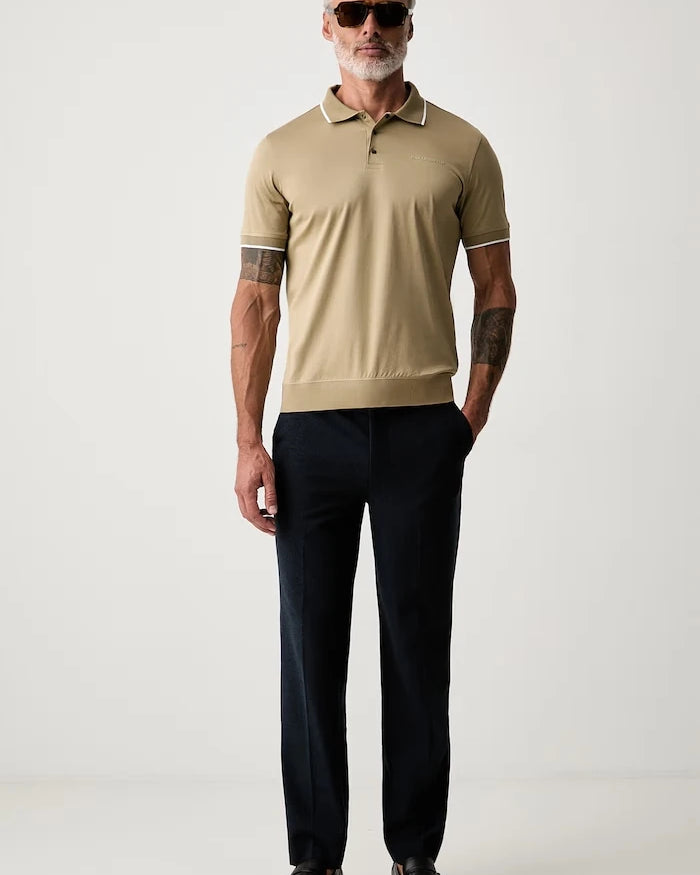 Karl Lagerfeld pamuklu erkek polo tişört