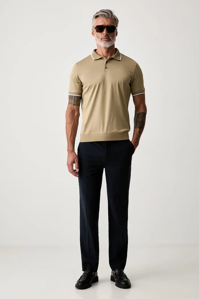 Karl Lagerfeld pamuklu erkek polo tişört