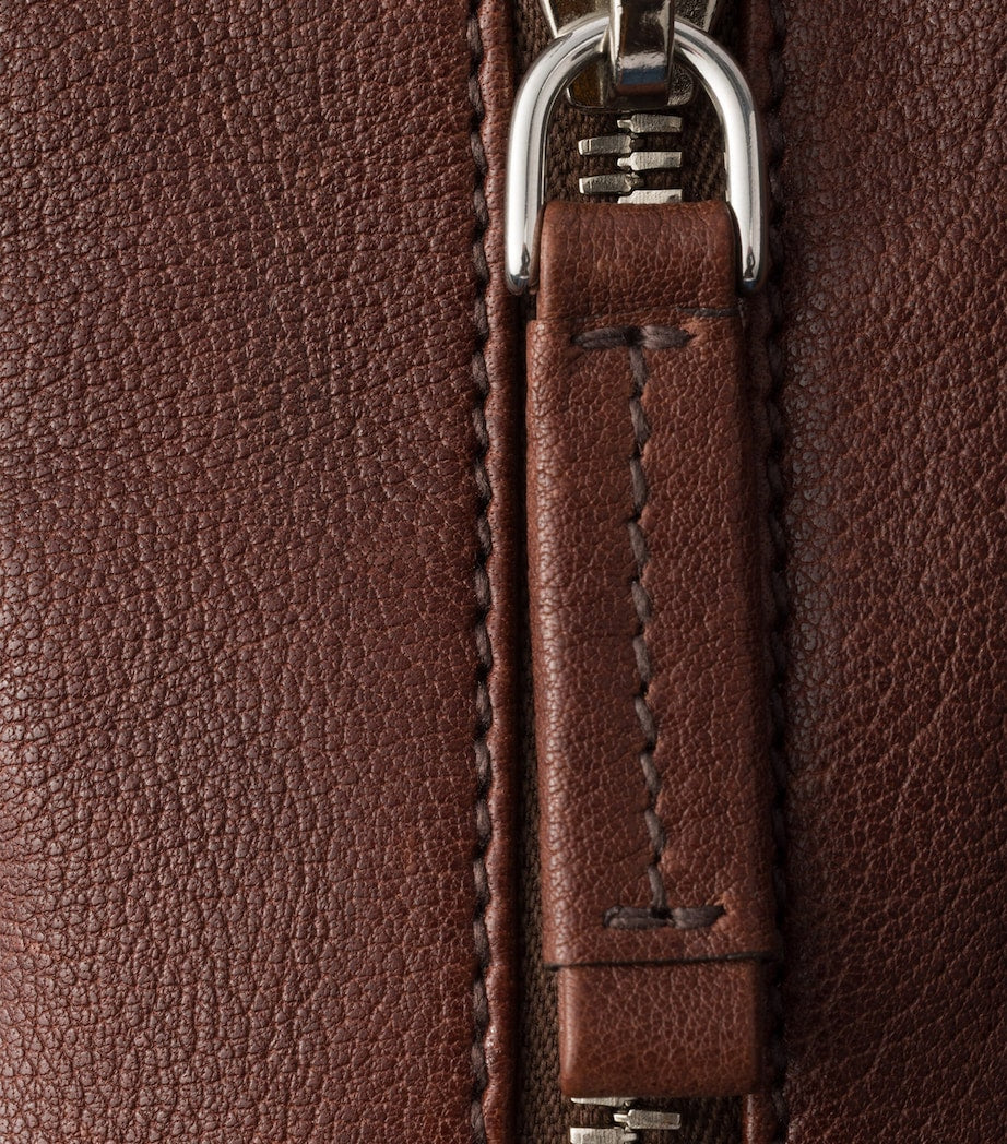 Large Washed Leather Shoulder Bag