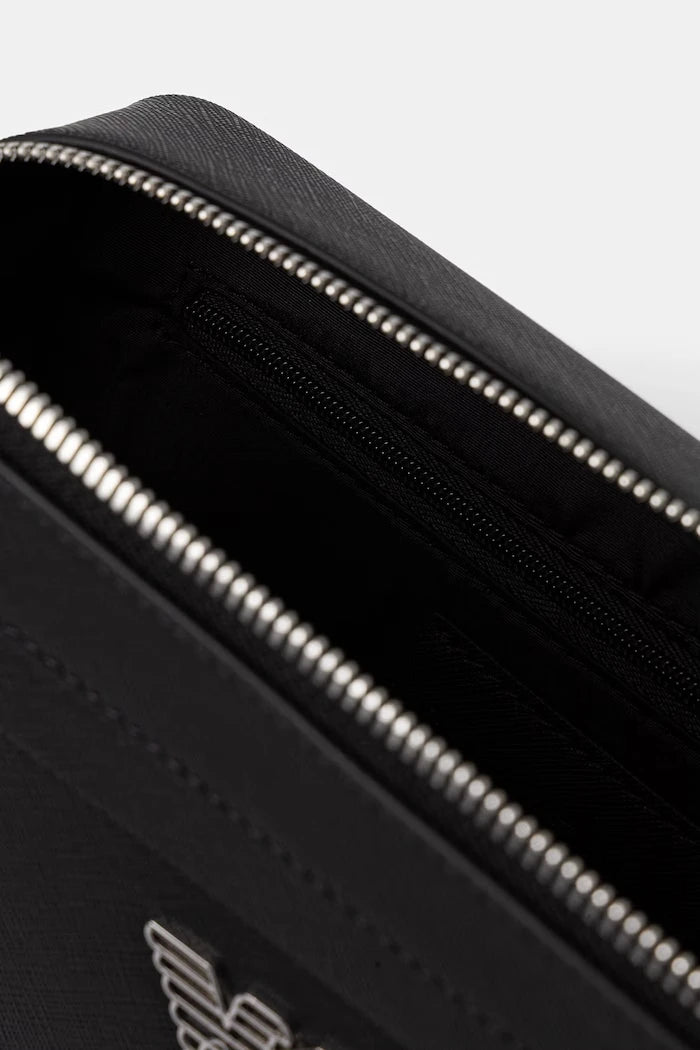 Emporio Armani erkek suni deri çapraz çanta