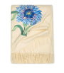 Virgin Wool Cornflower Throw (132cm × 159cm)