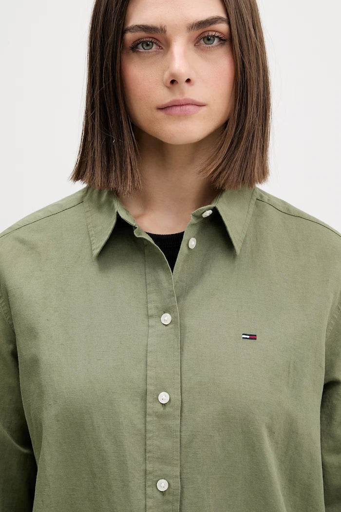 Tommy Jeans Риза дамска с лен