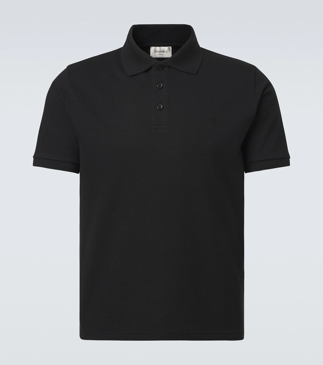 Saint Laurent - Cotton-blend polo shirt