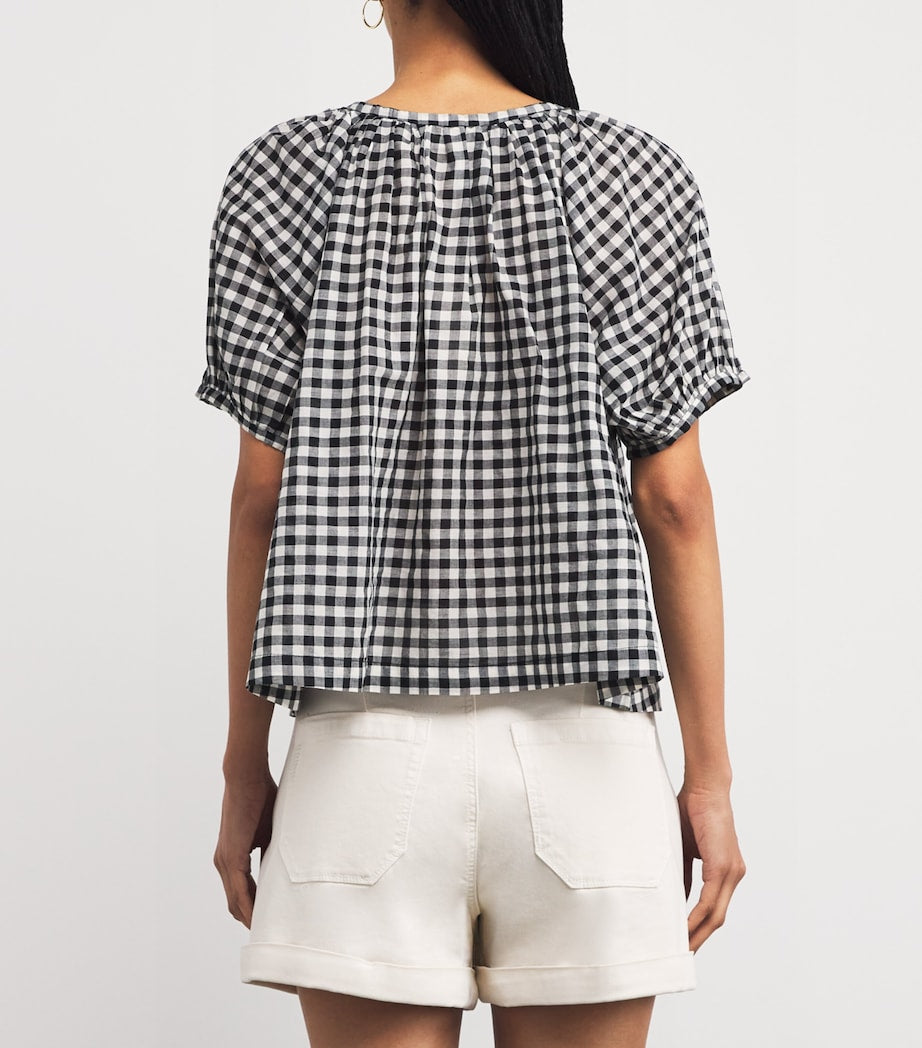 DÔEN Multi Check June Blouse